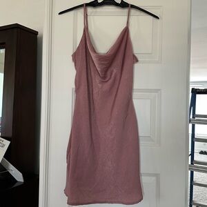 Blue Blush Pink Mini Dress